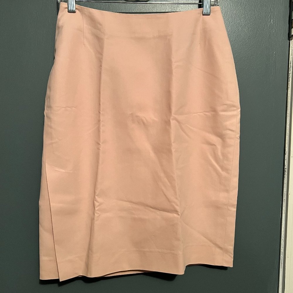 Women's Burberry London Blush Pink Knee Length Slit Skirt